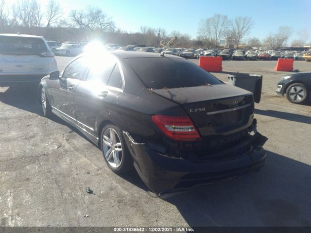 Photo 2 VIN: WDDGF4HB3ER317872 - MERCEDES-BENZ C-CLASS 