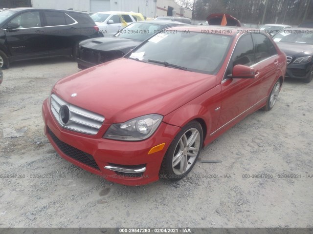 Photo 1 VIN: WDDGF4HB4CA606027 - MERCEDES-BENZ C-CLASS 