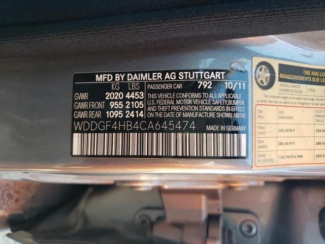 Photo 11 VIN: WDDGF4HB4CA645474 - MERCEDES-BENZ C-CLASS 