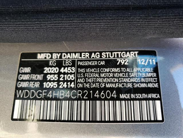 Photo 11 VIN: WDDGF4HB4CR214604 - MERCEDES-BENZ C 250 