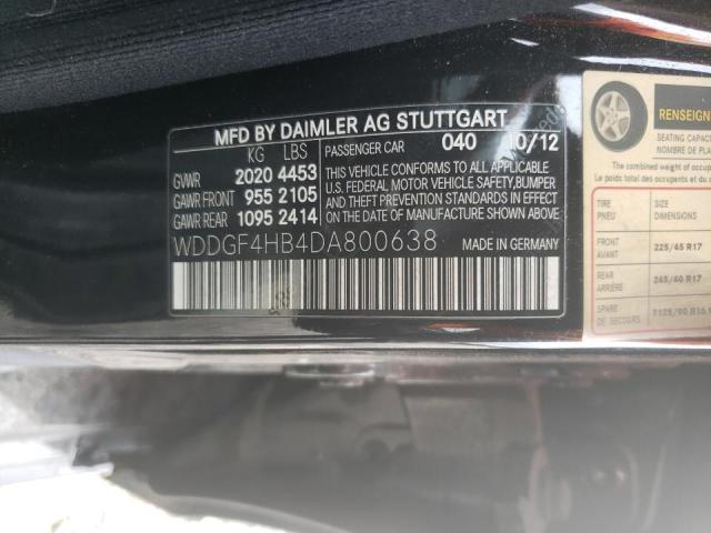 Photo 9 VIN: WDDGF4HB4DA800638 - MERCEDES-BENZ C 250 