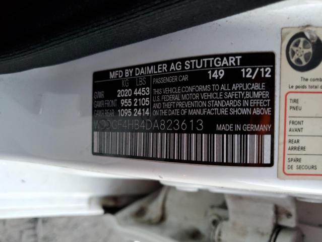 Photo 12 VIN: WDDGF4HB4DA823613 - MERCEDES-BENZ C-CLASS 