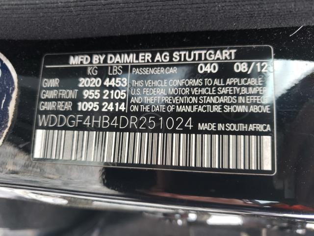 Photo 9 VIN: WDDGF4HB4DR251024 - MERCEDES-BENZ C 250 