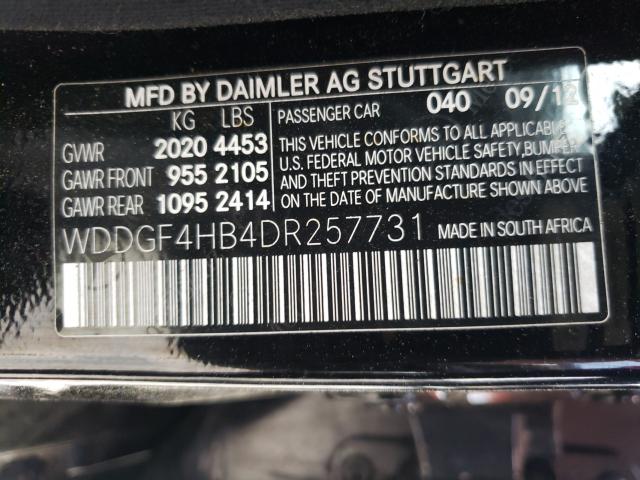 Photo 9 VIN: WDDGF4HB4DR257731 - MERCEDES-BENZ C 250 