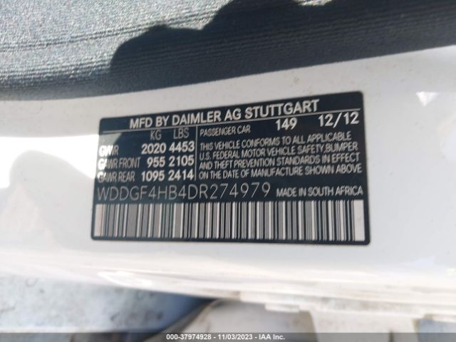 Photo 8 VIN: WDDGF4HB4DR274979 - MERCEDES-BENZ C 250 