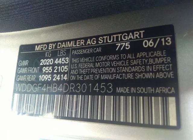 Photo 8 VIN: WDDGF4HB4DR301453 - MERCEDES-BENZ C-CLASS 