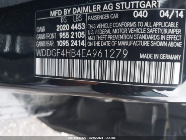 Photo 8 VIN: WDDGF4HB4EA961279 - MERCEDES-BENZ C 250 