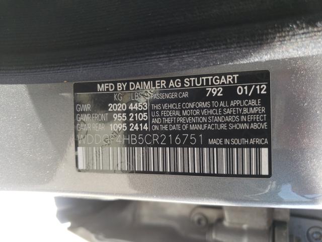 Photo 9 VIN: WDDGF4HB5CR216751 - MERCEDES-BENZ C 250 