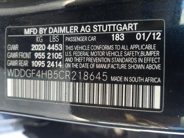 Photo 9 VIN: WDDGF4HB5CR218645 - MERCEDES-BENZ C 250 