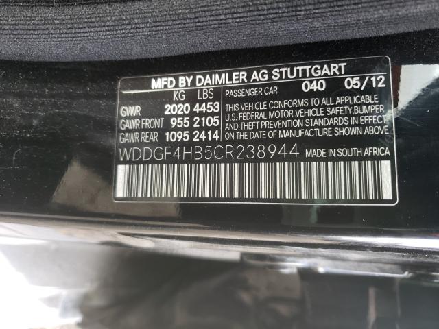 Photo 9 VIN: WDDGF4HB5CR238944 - MERCEDES-BENZ C 250 