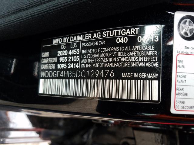 Photo 9 VIN: WDDGF4HB5DG129476 - MERCEDES-BENZ C 250 