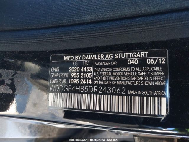 Photo 8 VIN: WDDGF4HB5DR243062 - MERCEDES-BENZ C 250 