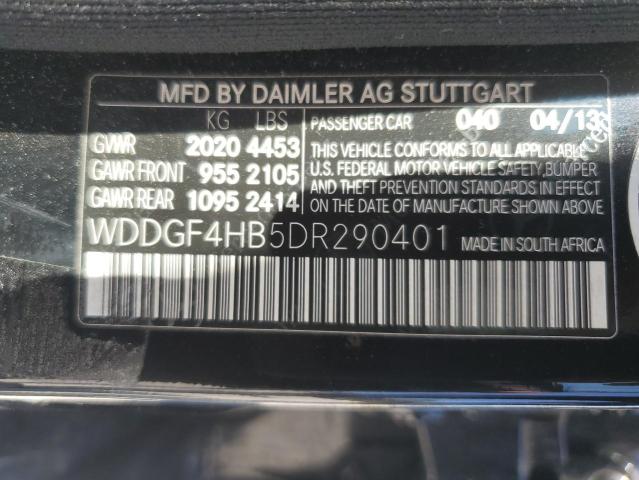 Photo 11 VIN: WDDGF4HB5DR290401 - MERCEDES-BENZ C 250 