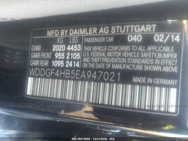 Photo 8 VIN: WDDGF4HB5EA947021 - MERCEDES-BENZ C-CLASS 