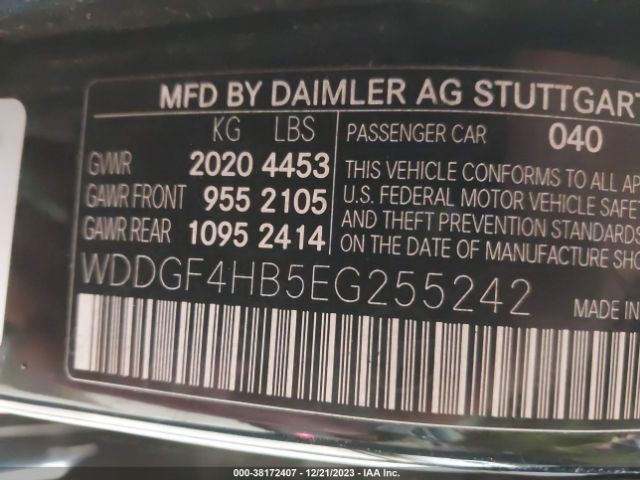 Photo 8 VIN: WDDGF4HB5EG255242 - MERCEDES-BENZ C 250 