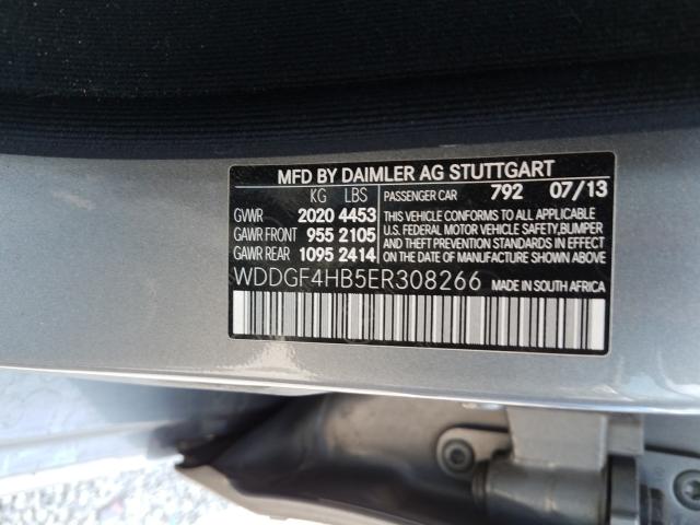 Photo 9 VIN: WDDGF4HB5ER308266 - MERCEDES-BENZ C 250 