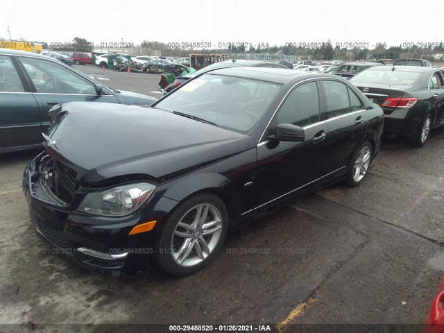 Photo 1 VIN: WDDGF4HB6CA672711 - MERCEDES-BENZ C-CLASS 