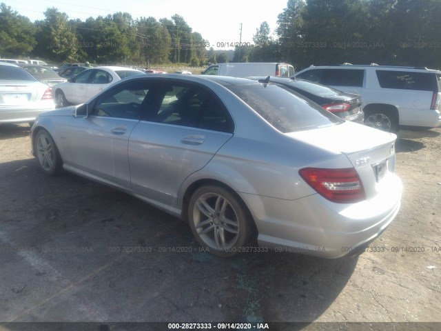 Photo 2 VIN: WDDGF4HB6CR207055 - MERCEDES-BENZ C-CLASS 