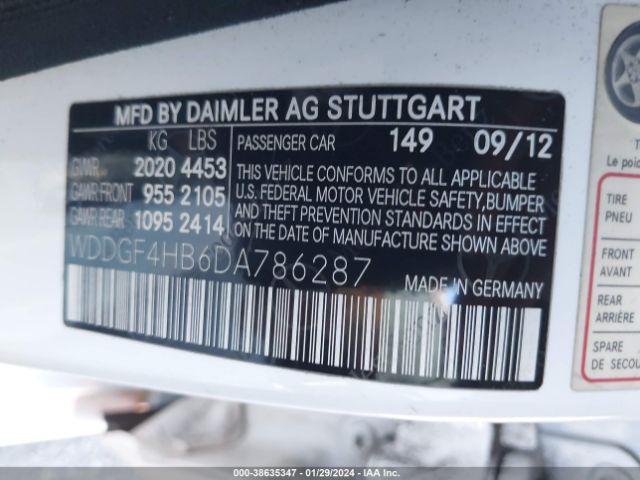 Photo 8 VIN: WDDGF4HB6DA786287 - MERCEDES-BENZ C 250 