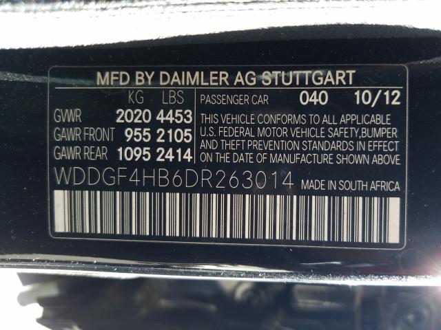 Photo 9 VIN: WDDGF4HB6DR263014 - MERCEDES-BENZ C 250 