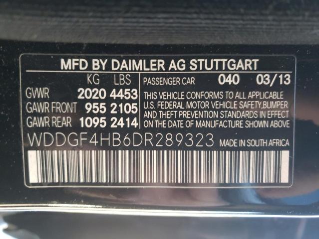 Photo 11 VIN: WDDGF4HB6DR289323 - MERCEDES-BENZ C-CLASS 