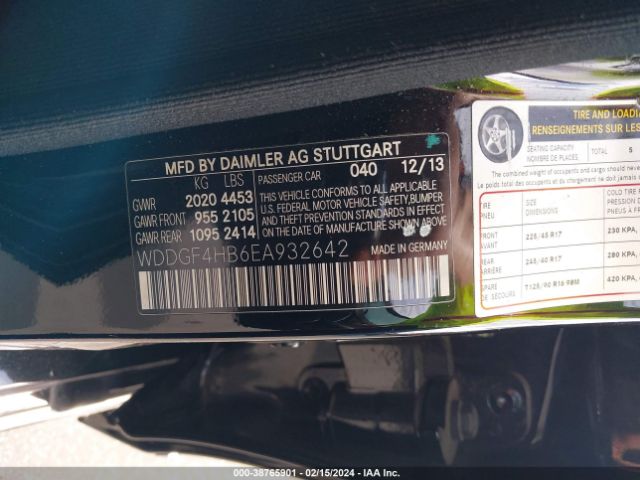 Photo 8 VIN: WDDGF4HB6EA932642 - MERCEDES-BENZ C 250 