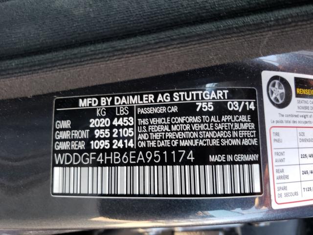 Photo 9 VIN: WDDGF4HB6EA951174 - MERCEDES-BENZ C 250 