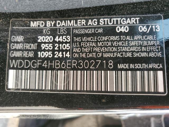 Photo 12 VIN: WDDGF4HB6ER302718 - MERCEDES-BENZ C-CLASS 