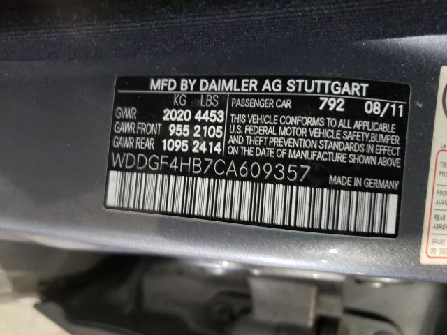 Photo 9 VIN: WDDGF4HB7CA609357 - MERCEDES-BENZ C 250 