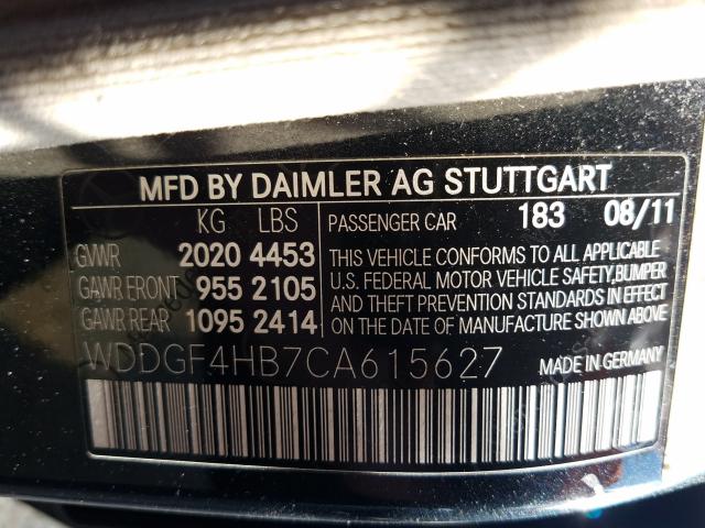 Photo 9 VIN: WDDGF4HB7CA615627 - MERCEDES-BENZ C 250 