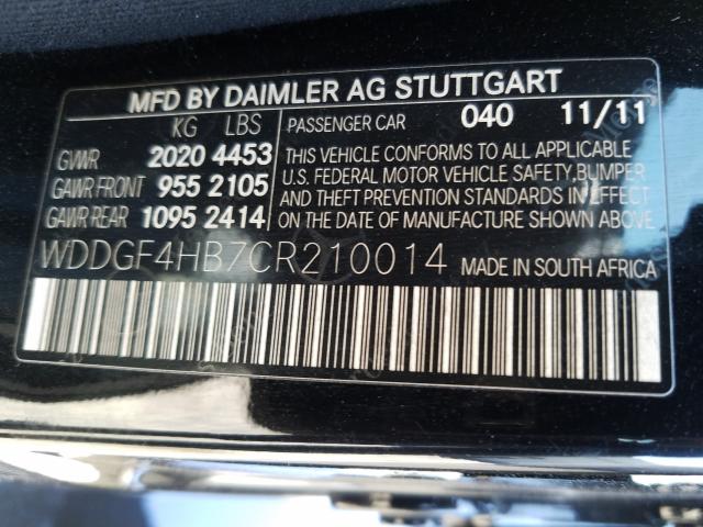 Photo 9 VIN: WDDGF4HB7CR210014 - MERCEDES-BENZ C 250 