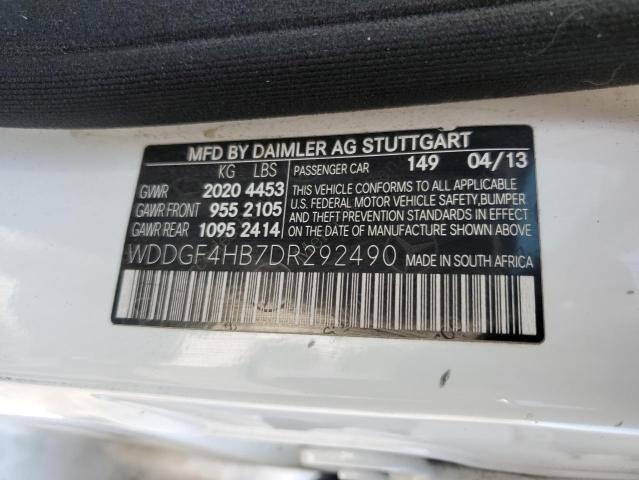 Photo 11 VIN: WDDGF4HB7DR292490 - MERCEDES-BENZ C-CLASS 