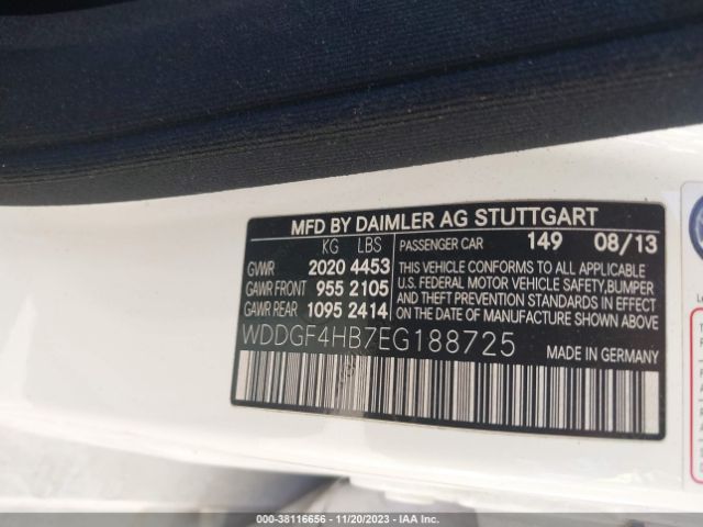 Photo 8 VIN: WDDGF4HB7EG188725 - MERCEDES-BENZ C 250 