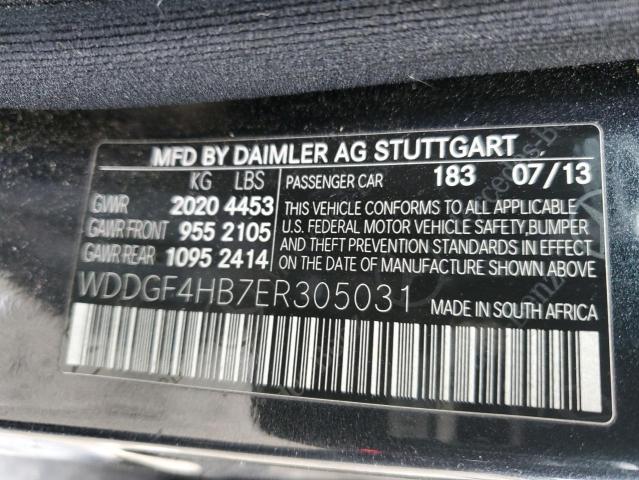 Photo 11 VIN: WDDGF4HB7ER305031 - MERCEDES-BENZ C-CLASS 