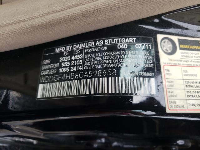 Photo 9 VIN: WDDGF4HB8CA598658 - MERCEDES-BENZ C 250 