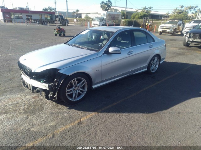 Photo 1 VIN: WDDGF4HB8CA623770 - MERCEDES-BENZ C-CLASS 