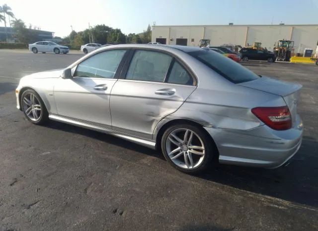 Photo 2 VIN: WDDGF4HB8CR204688 - MERCEDES-BENZ C-CLASS 