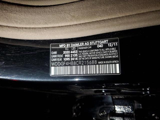 Photo 11 VIN: WDDGF4HB8CR215688 - MERCEDES-BENZ C 250 