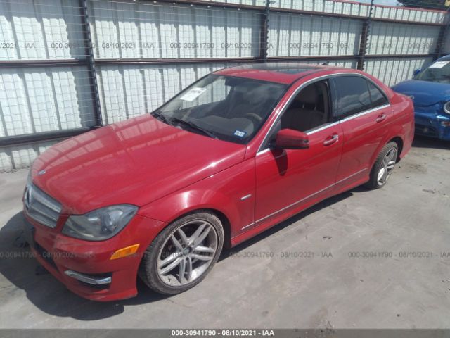 Photo 1 VIN: WDDGF4HB8CR218008 - MERCEDES-BENZ C-CLASS 