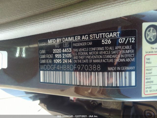 Photo 8 VIN: WDDGF4HB8DF970388 - MERCEDES-BENZ C-CLASS 