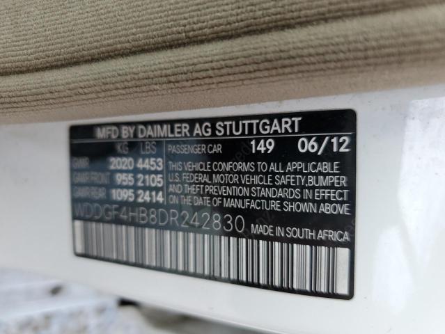 Photo 9 VIN: WDDGF4HB8DR242830 - MERCEDES-BENZ C 250 