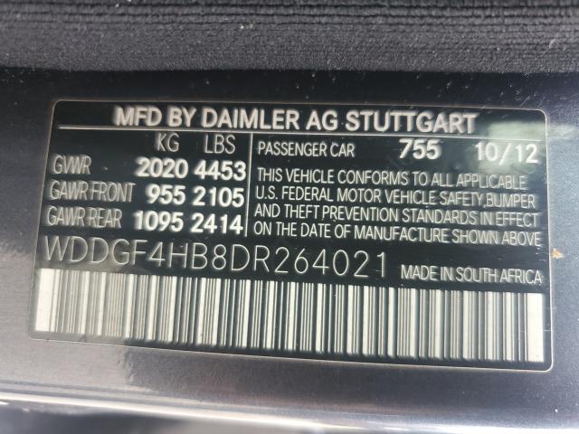 Photo 9 VIN: WDDGF4HB8DR264021 - MERCEDES-BENZ C 250 