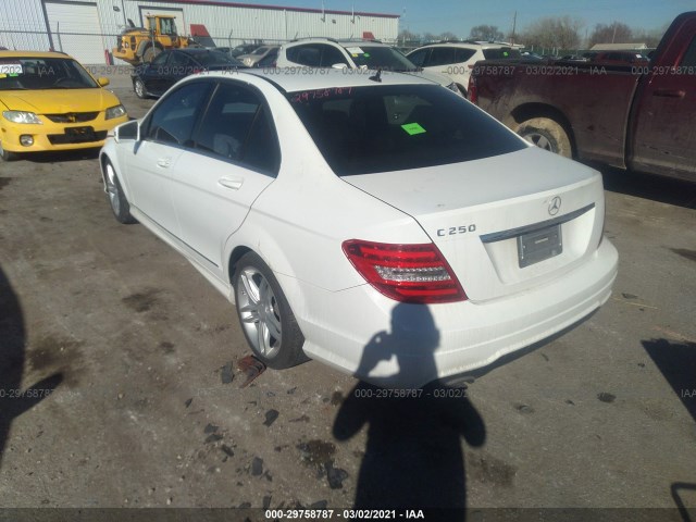 Photo 2 VIN: WDDGF4HB8DR267274 - MERCEDES-BENZ C-CLASS 