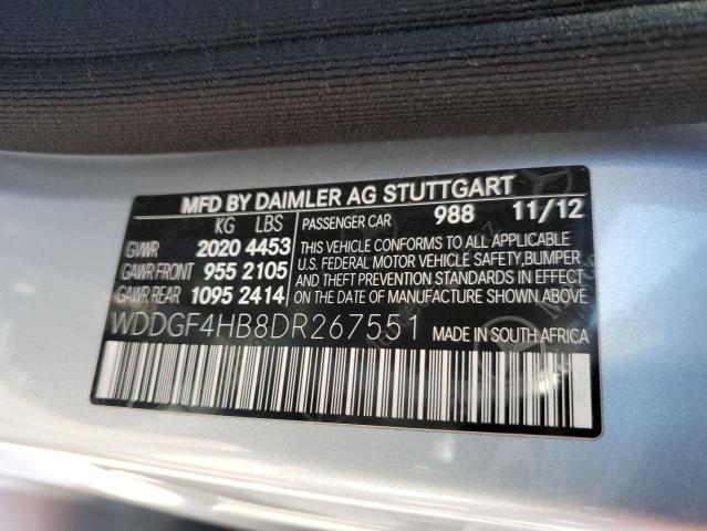 Photo 11 VIN: WDDGF4HB8DR267551 - MERCEDES-BENZ C 250 