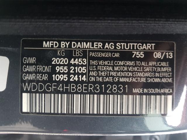 Photo 9 VIN: WDDGF4HB8ER312831 - MERCEDES-BENZ C 250 