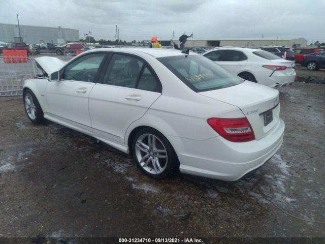 Photo 2 VIN: WDDGF4HB9CA645535 - MERCEDES-BENZ C-CLASS 