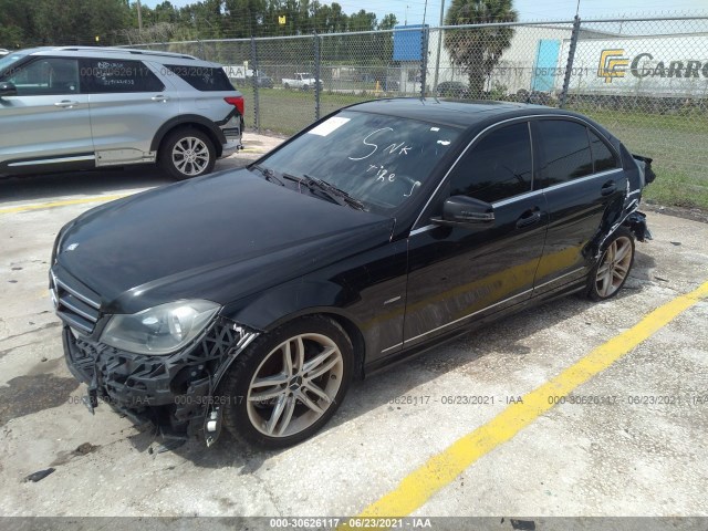 Photo 1 VIN: WDDGF4HB9CR221063 - MERCEDES-BENZ C-CLASS 