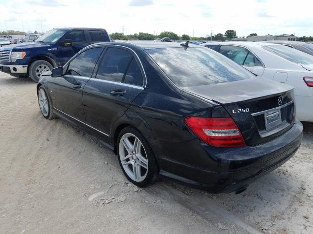 Photo 2 VIN: WDDGF4HB9CR224691 - MERCEDES-BENZ C-CLASS 