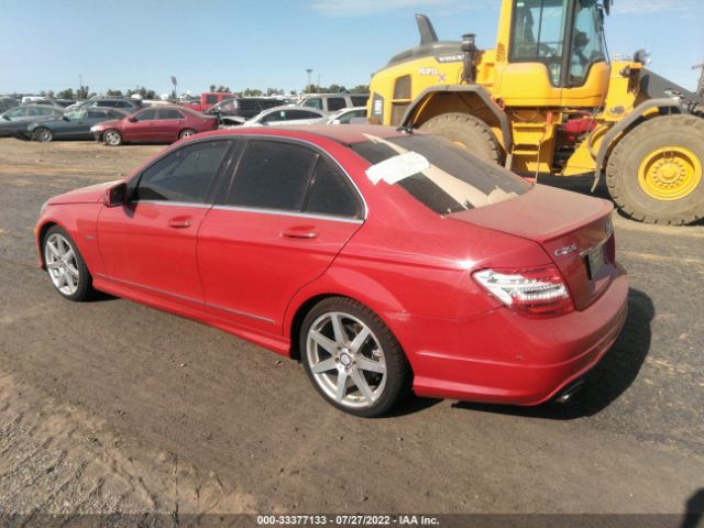 Photo 2 VIN: WDDGF4HB9CR234329 - MERCEDES-BENZ C-CLASS 