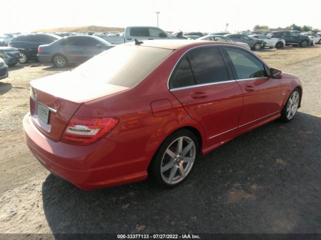 Photo 3 VIN: WDDGF4HB9CR234329 - MERCEDES-BENZ C-CLASS 